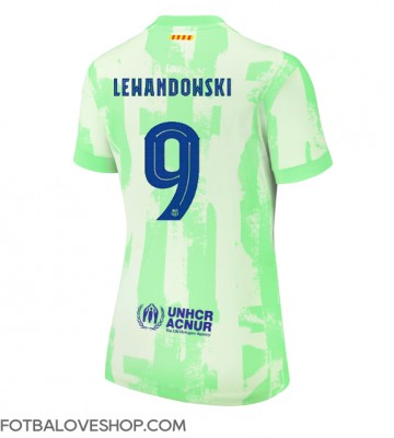 Barcelona Robert Lewandowski #9 Dámské Alternativní Dres 2024-25 Krátký Rukáv